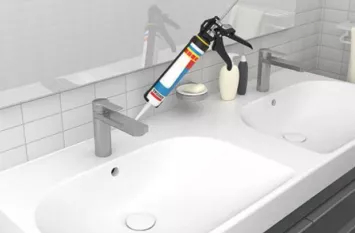 sanitair afkitten in badkamer 
