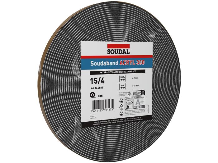 Soudaband Acryl 300 10/2mm Antratsiit